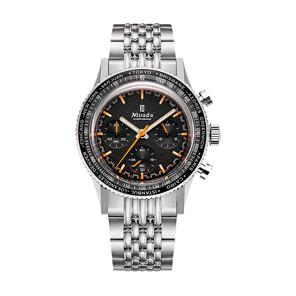 Nivada Grenchen Chronoking Mecaquartz Inter.Bezel
