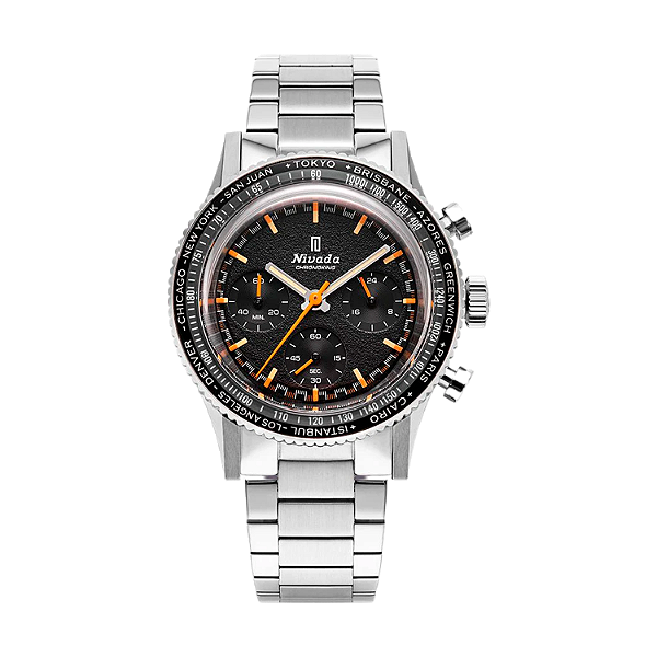 Nivada Grenchen Chronoking Mecaquartz Inter.Bezel