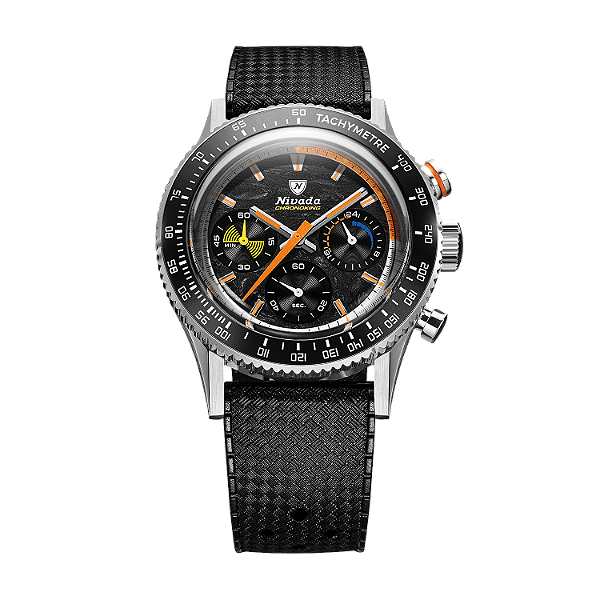 Nivada Grenchen Chronoking Mecaquartz Racing Carbon