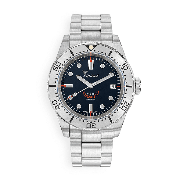 Squale 1545 Steel Black Bracelet