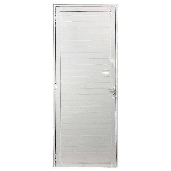 Porta Lambril de Alumínio Branco com Maçaneta Linha 25
