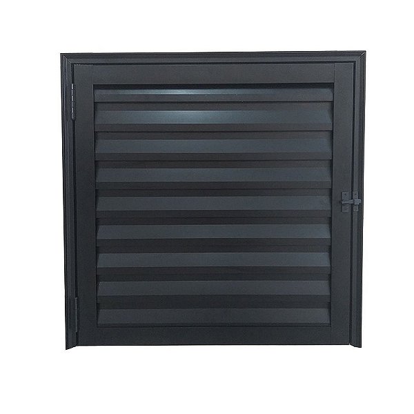 Portinhola Alçapão Abrigo Alumínio Preto 80 cm Linha Veneza
