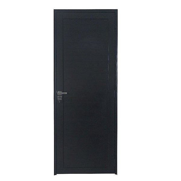 Porta Lambril de Alumínio Preto Com Maçaneta Premium Linha 30