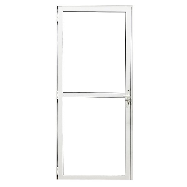 Porta de Giro Visione Alumínio Branco Linha Veneza