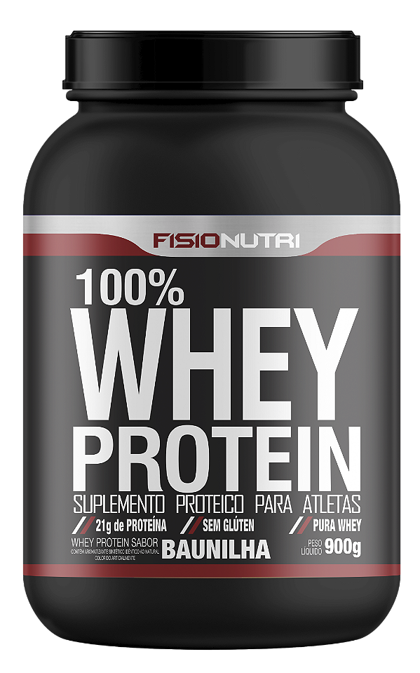Whey Protein 100% Concentrado 900g - Fisionutri