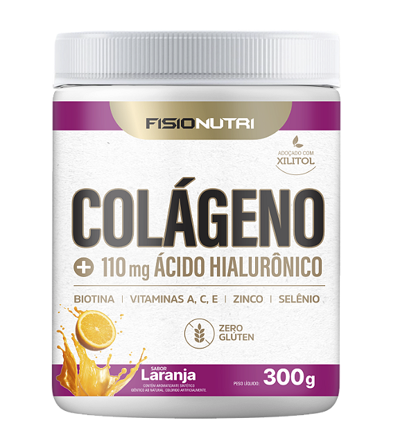 Colágeno + Ácido Hialurônico 300g - Fisionutri