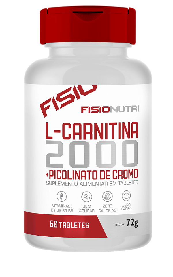 L-Carnitina 2000 com Picolinato de Cromo - Fisionutri