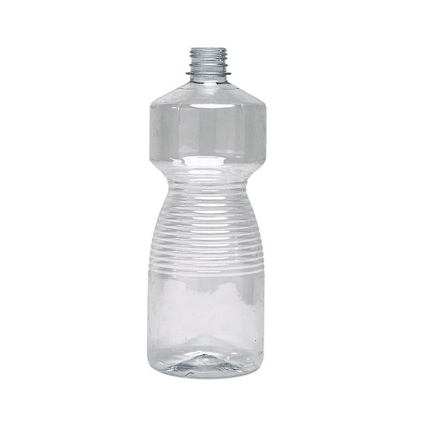 Frasco Àlcool 1 Litro Pet com Tampa Lacre (10 unidades)