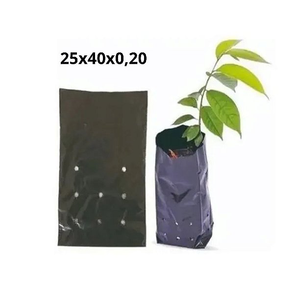 Saquinho para muda 25x40x0,20 (200 unidades)