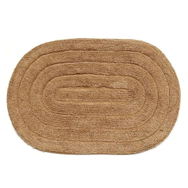 Tapete Multiuso Marrom Oval 40cm x 60cm - Kapazi