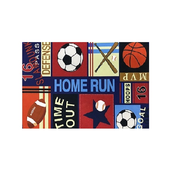 Tapete Capacho Antiderrapante Esportes 60x40cm