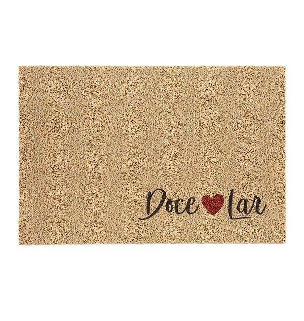 Tapete Capacho Vinil Super Print 40cm x 60cm Doce Lar - Kapazi