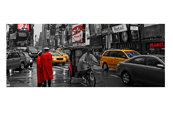 Quadro Decorativo Broadway - NY 20x50cm
