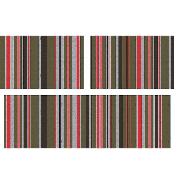 Kit de Tapetes para Cozinha Slim Kasa Listras - Kapazi