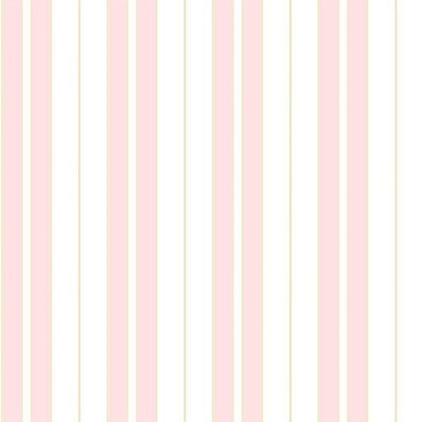 Papel de Parede Infantil Listras Rosa - Coleção Yoyo 2 Kantai