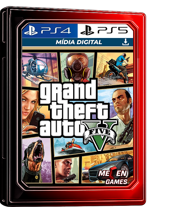 GRAND THEFT AUTO V - GTA V PS4/PS5 MÍDIA DIGITAL