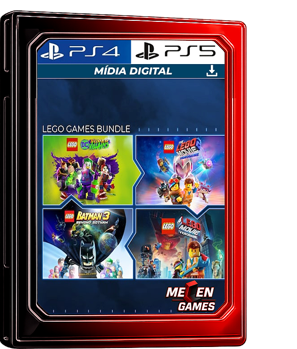 CONJUTO JOGOS LEGO PS4/PS5 MÍDIA DIGITAL