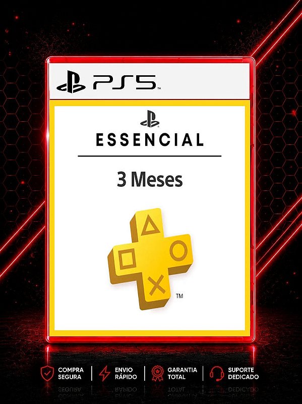 PSN PLUS ESSENCIAL 3 MESES PARA PS5