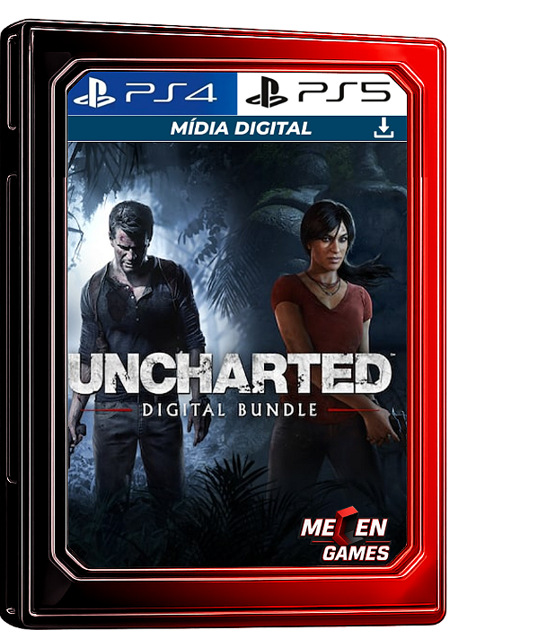 UNCHARTED 4: A Thief's End e UNCHARTED: The Lost Legacy PS4/PS5 MÍDIA DIGITAL