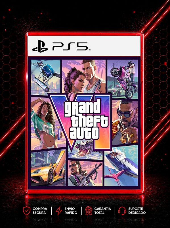GTA 6 - GRAND THEFT AUTO VI PRÉ VENDA MÍDIA DIGITAL PARA PS5