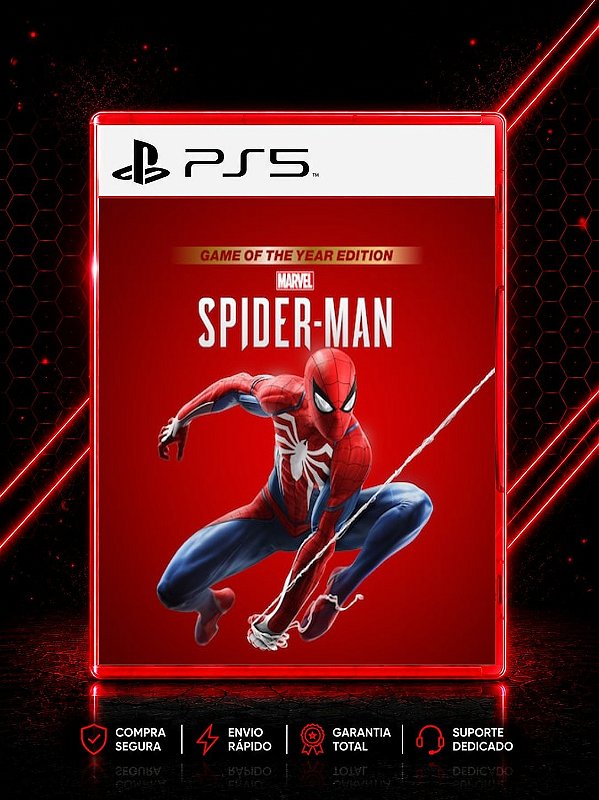 MARVEL'S SPIDER-MAN: GAME OF THE YEAR EDITION MÍDIA DIGITAL PARA PS5