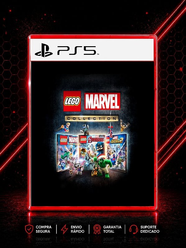 COLEÇÃO LEGO MARVEL 3 EM 1 MÍDIA DIGITAL PARA PS5