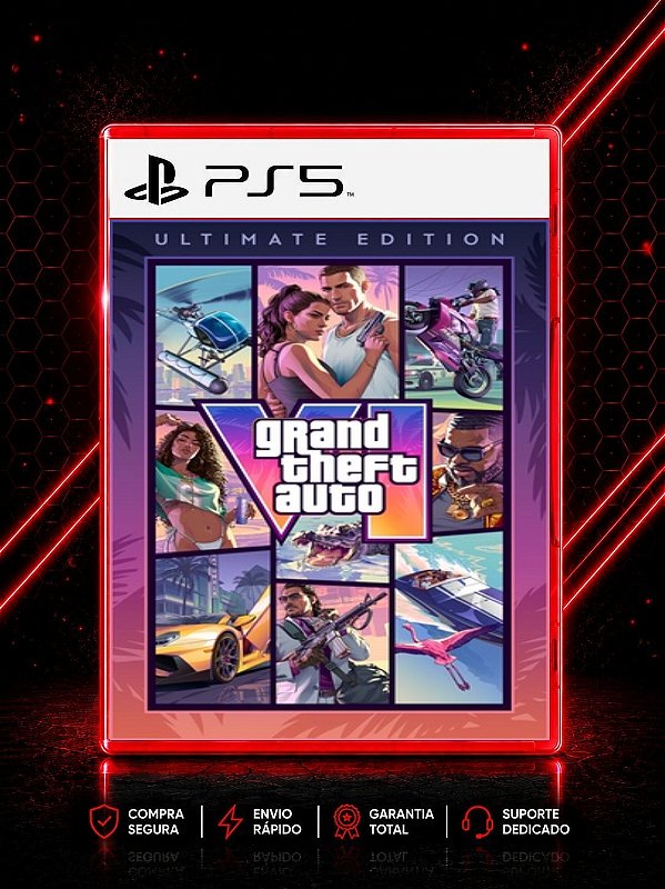 GTA 6 - GRAND THEFT AUTO VI ULTIMATE PRÉ VENDA MÍDIA DIGITAL PARA PS5