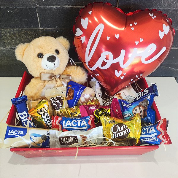 Kit Doce Encanto – Cesta com Chocolates e Suculenta