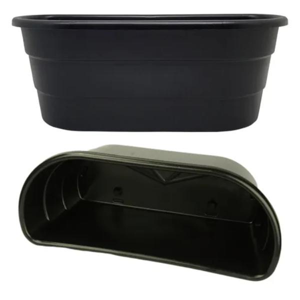 Kit 5 Vasos de Parede Arandela Duplo Preto – Super Resistentes e Modernos
