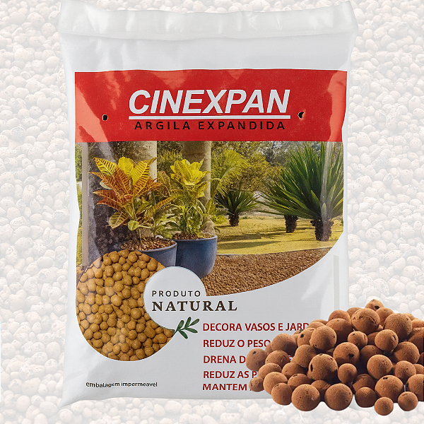 Argila Expandida 2kg 4L para Drenagem em Vasos e Jardinagem