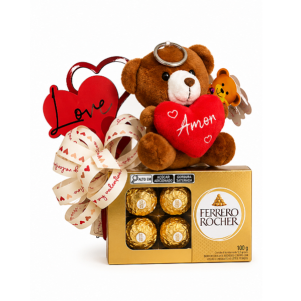 Ferrero Rocher + Placa + Ursinho