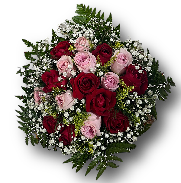 Bouquet Duo - Rosas Vermelhas e Rosas