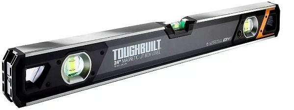 NIVEL DE BOLHA LINEAR MAGNÉTICO COM ILUMINAÇÃO DE 61CM - TB-H2-L-24LH-M