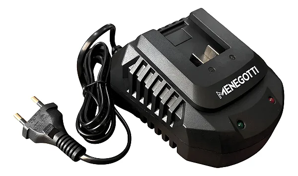 CARREGADOR RAPIDO BIVOLT PARA BATERIA 20V MENEGOTTI