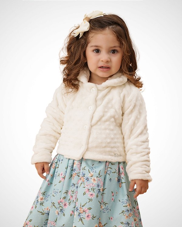 Casaco de bolinhas Off White Cattai