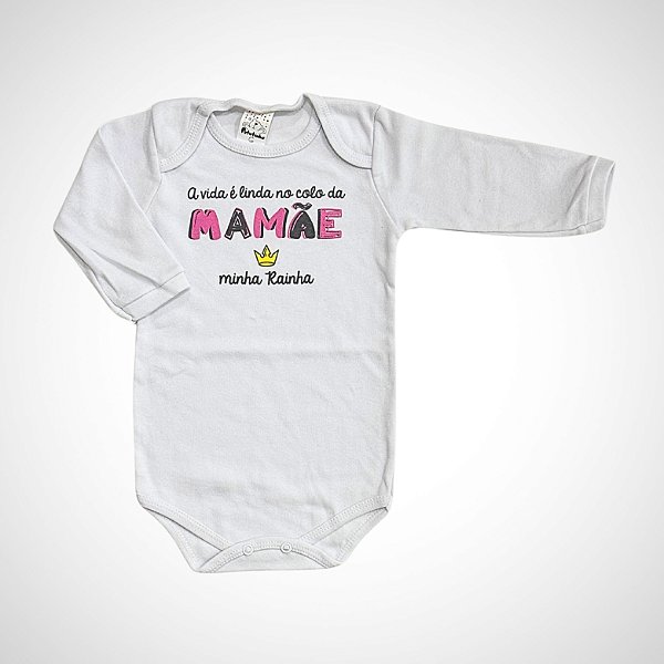 Body Manga Longa Tamanho G Petutinha