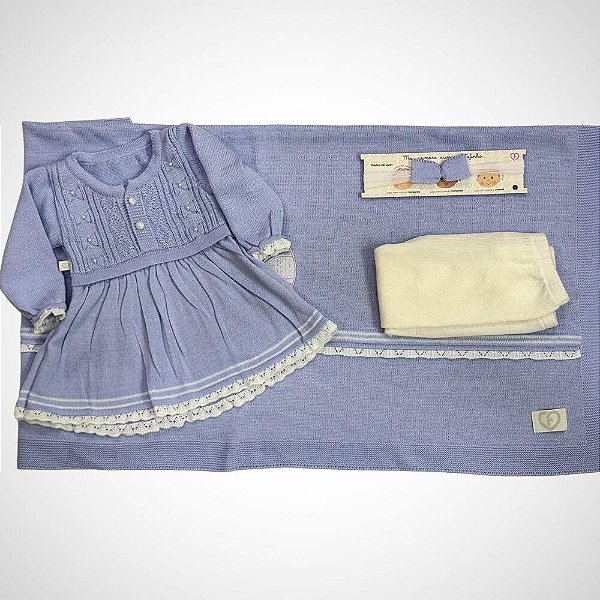 Saída Maternidade 4 peças Alícia Lavanda