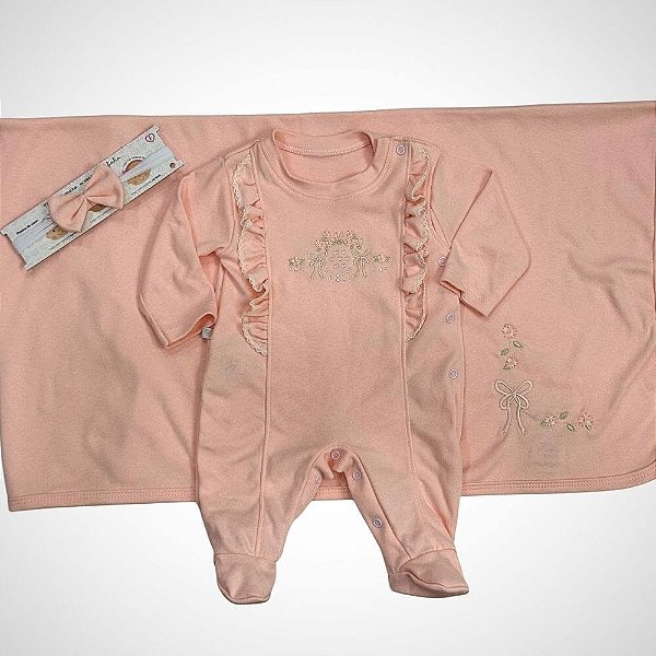 Saída Maternidade 3 peças Camile Salmão