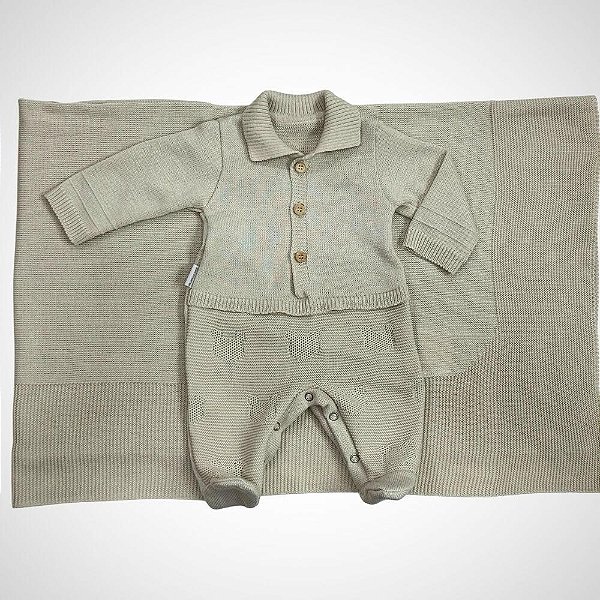 Saída Maternidade 2 peças Baby Bear Bege