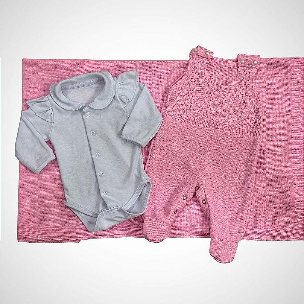 Saída Maternidade 3 peças Beatriz Rosa