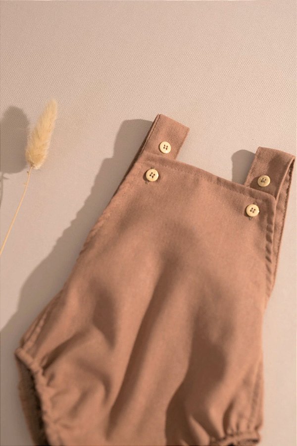 Romper Smile Pinguin - Castanho