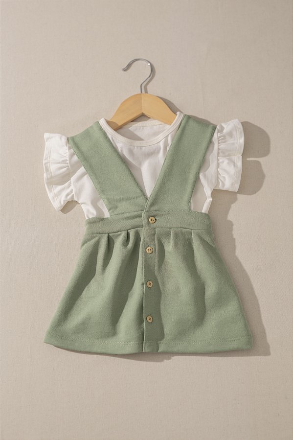 Salopete Infantil Pinguin - Menta