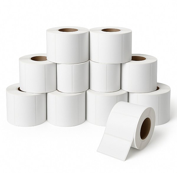 50x Bobina Etiqueta Térmica  40x40 para Balança