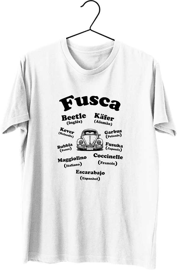 Camiseta Fusca pelo mundo