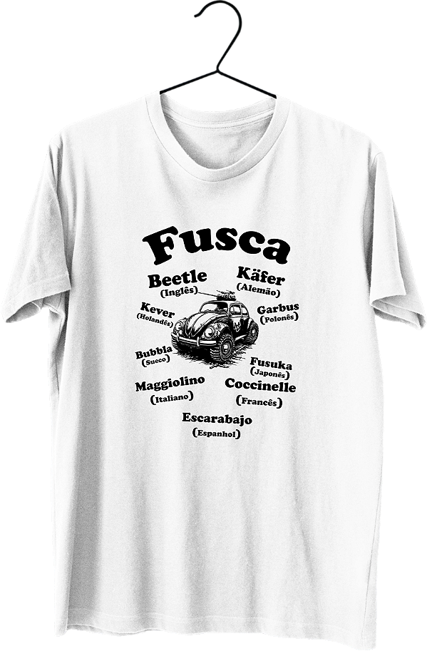 Camiseta Fusca pelo mundo - Mod. 2