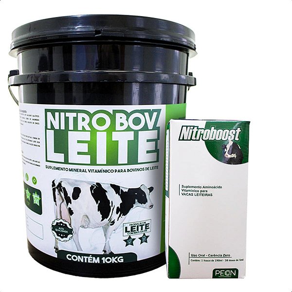 Suplemento para Vaca de Leite Nitro Boost + Nitro Bov Combo 10 kg
