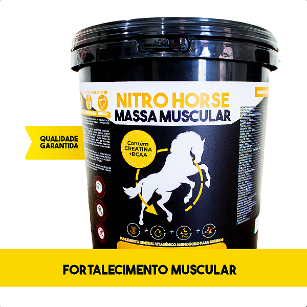 Suplemento para Cavalo Nitro Horse Massa Muscular 05 kg