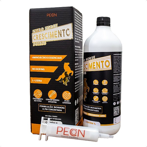 Suplemento para Cavalo Nitro Horse Crescimento Potro - 1 Litro