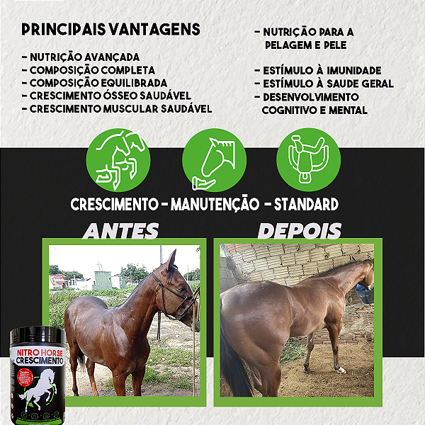 Suplemento para Cavalo Nitro Horse Crescimento 5 kg