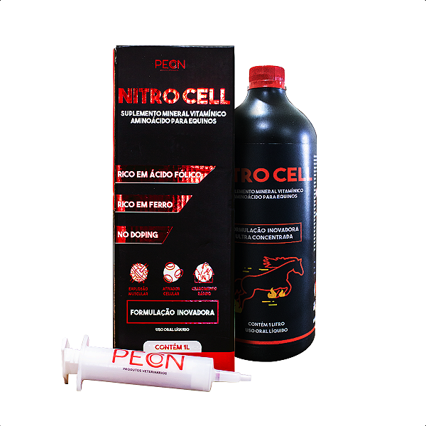Suplemento para Cavalo Nitro Cell 1 Litro